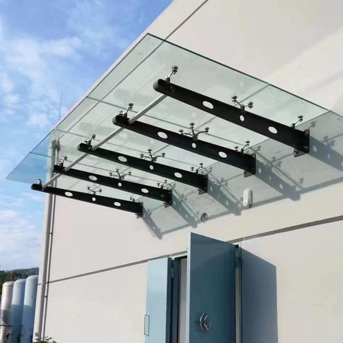 玻璃雨棚钢梁定制 满焊焊接牛腿钢梁支架 玻璃幕墙配件H型钢结构