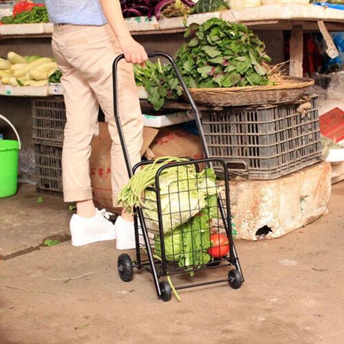 Folding Shopping Cart Lightweight Portable Trolley 18L Large