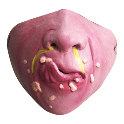 30# Adult Unisex Cosplay Pig Head Mask Monster Latex Costume