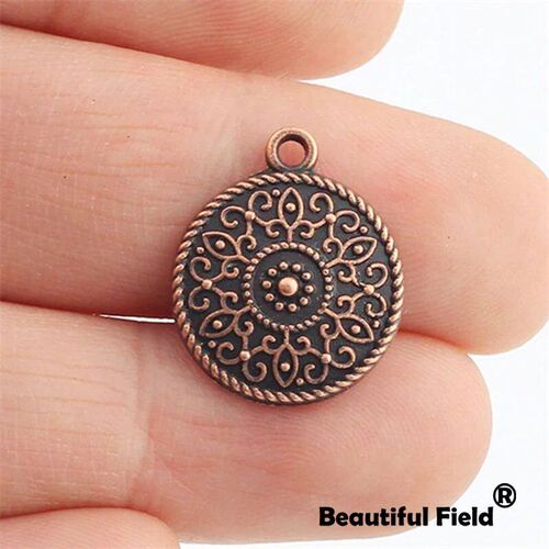 10pcs 20*17mm Antique  Silver Bronze Copper Plated Charms Pe