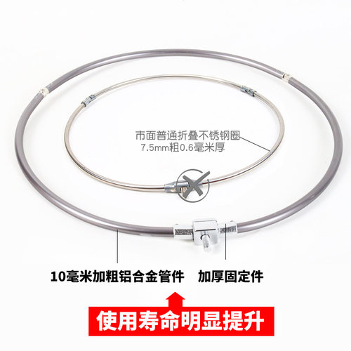 不锈钢摺叠捞网头加粗网圈钓鱼捞网全抄鱼杆捞鱼纳米胶加深网兜