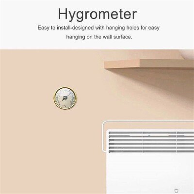 2 in 1 Humidity Temperature Meter Wall Mounted Clear Read