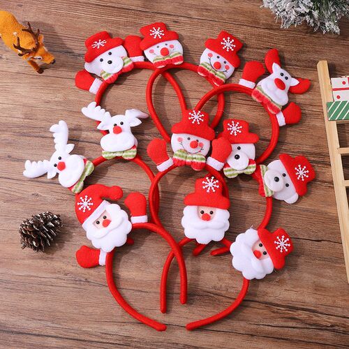Christmas decorations, Santa Claus glowing double head buck
