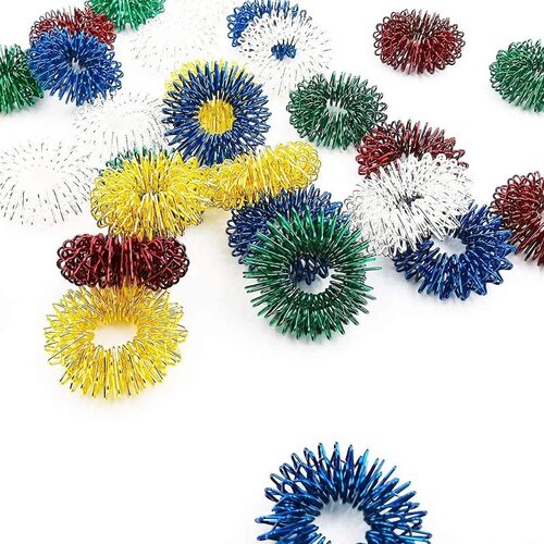 5Pcs Spiky Sensory Ring For Finger Massage Hand Acupressure