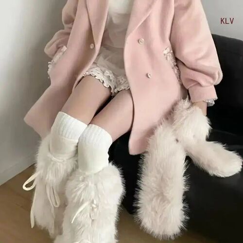 JK Girls Boot Cuffs Leg Warmers Women Winter Warm Sweet Ribb