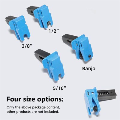 4Pcs Car Brake Oil Brake Clamp Pipe Plug Tool To Prevent Oil