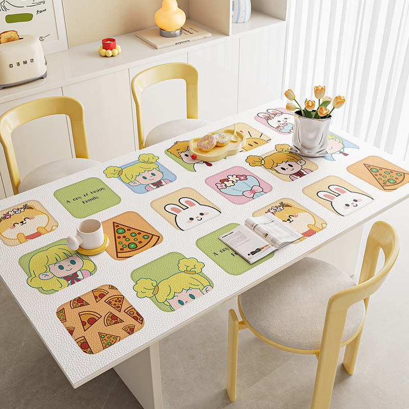 新款卡通餐桌垫桌布防水防油防烫免洗茶几台布隔热桌面硅胶保护垫,居家布艺,桌布,淘宝优惠券,粉丝福利购,淘宝优惠卷