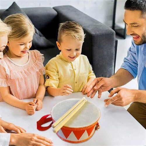 Kids Drum Set 6 Inch Wooden Snare Drum Percussion