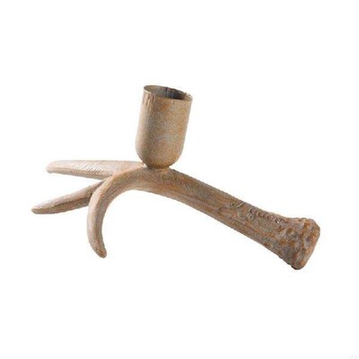 583C Antique Deer Antler Resins Holder Stand for Farmhouses