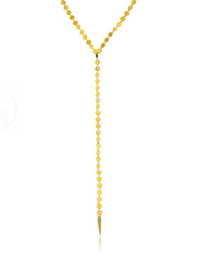 。Simple and fashionable womens alloy wafer Neckl pointed c