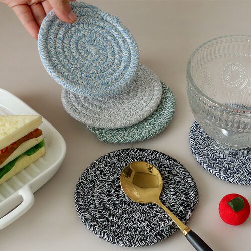 Heat Insulation Pad Set Cup Mat Set Support LabelingInsulati