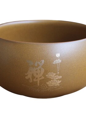 陶瓷碗禅莲花钵盂圆钵窑变僧人居士碗钵传统文化素食碗米饭碗单个