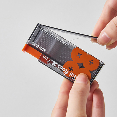 Dental Floss x Fun  可携式自动牙线储存盒 按压弹出 随取随用