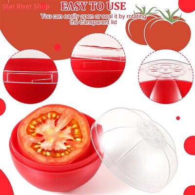 Reusable Food Saver Box Tomato Garlic Onion Lemon Keeper Ref