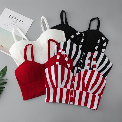 gkfnmt Plus Size 3XL Crop Top  Women Camis Halter Top Woman