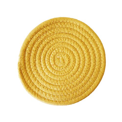 Round Plain Cotton Rope Heat Insulation Mat Coaster Cup Mat