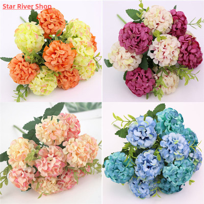 1pcs 10 flower head peony fake flowers  luxury bouquet weddi