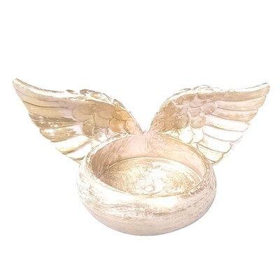 Angel Wings Candle Holder Resin Statue Home Decoration Praye