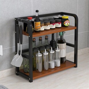 Rack table rack Shelf oil corner Spice condiment Kitchen top