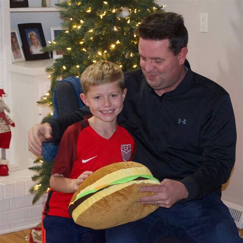 Hamburger Pillows Fluffy Burger Plush Soft Stuffed Toy汉堡