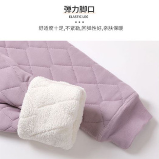 加绒加厚内穿高腰东北棉裤 女秋冬季 特厚羊羔绒打底裤 羊毛保暖裤