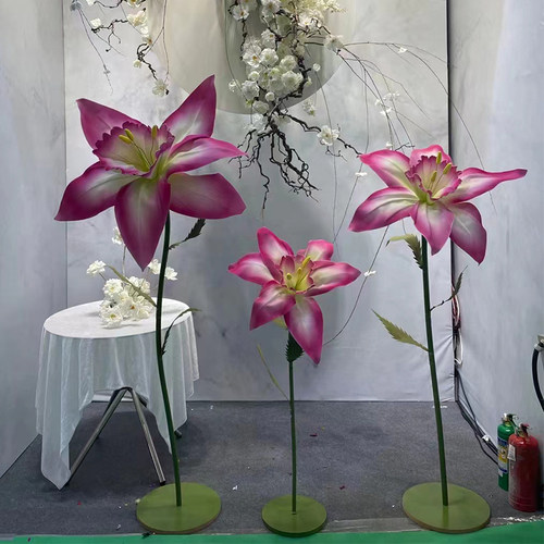 婚庆道具路引花成品水仙花婚礼舞台摆件路引花摄影橱窗店铺装饰花