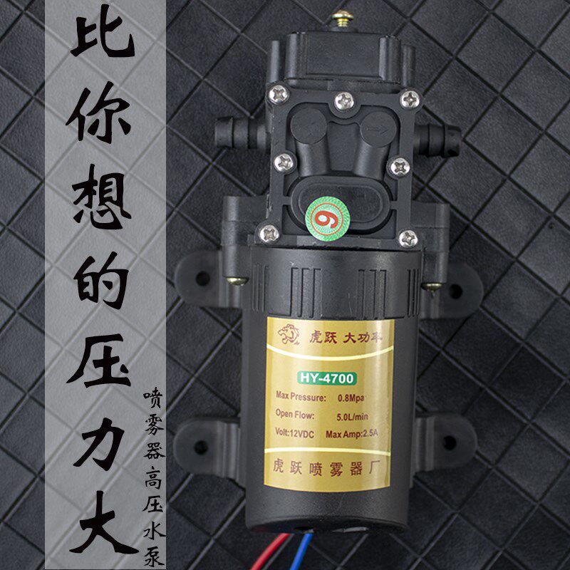 电动喷雾器大功率水泵通用配件12v电喷壶马达雾化打药抽水高压力