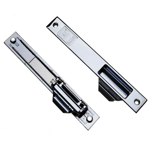 实力荣华90长自动防盗窗锁铝合金窗锁单面铝窗锁自动锁加厚款 2把