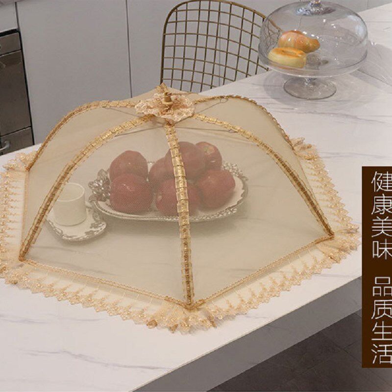 饭菜罩夏季可折叠桌盖食物防苍蝇大号餐桌夏天盖菜罩家用时尚新款