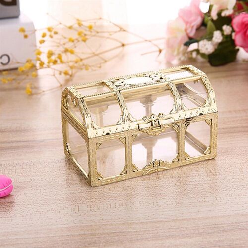 Christmas Plastic Casket Transparent Storage Box Vintage Can