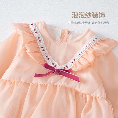 Baby clothes spring clothes newborn baby girl jumpsuit princ