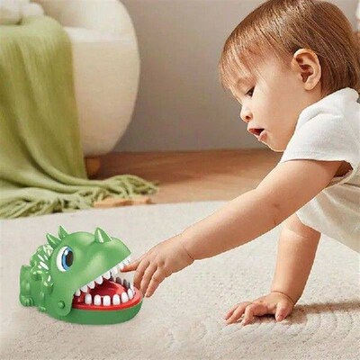 Dinosaur Teeth Toy Biting Finger Games Funny Triangle