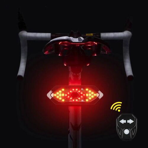 Remote Controlled Turn Signal Tail Light Usb Rechargeable Mo