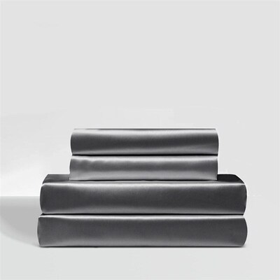 Four-piece Set Of Solid Color Satin Sheets, Skin-friendly Se
