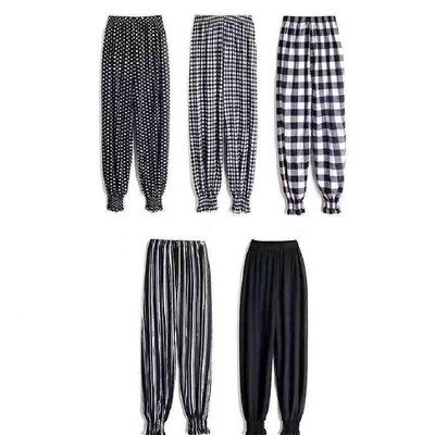 New Summer Ice Silk Anti-mosquito Pants Womens Ice Silk Pan