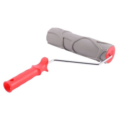 Stone Texture Rubber Embossed Paint Roller Brush Hand Tool I