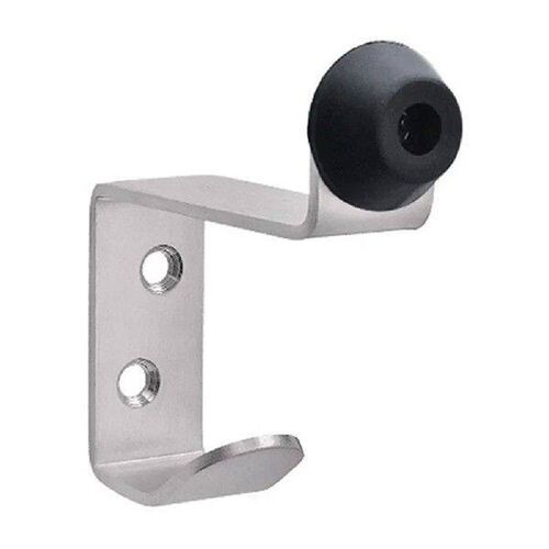 Door Stopper With Wall Mount Hooks Holder Doorknob Rubber