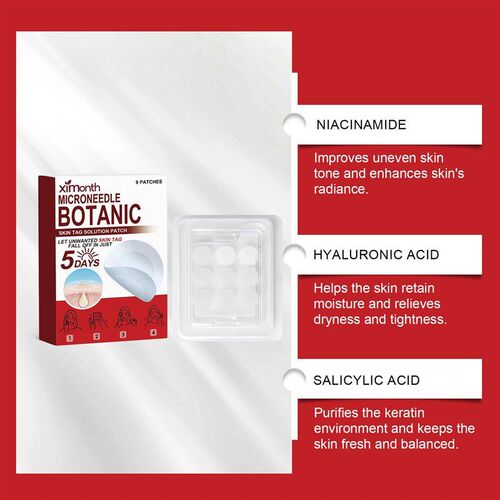 Microneedle Botanic Skin Tag Solution Patch