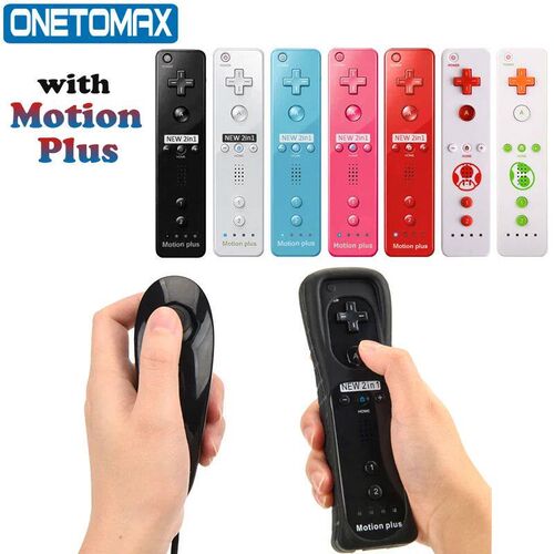 2PCS Remote Controller with Motion Plus For Nintendo Wii Nun
