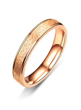 20Year Romantic Simple Matte Couple Rings New Arrivals in Ja