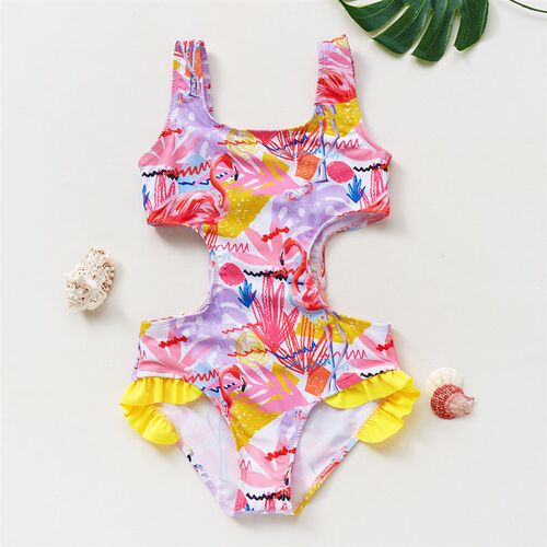 2-12Y Toddler Girls swimwear one piece swimsuit for girls Ru