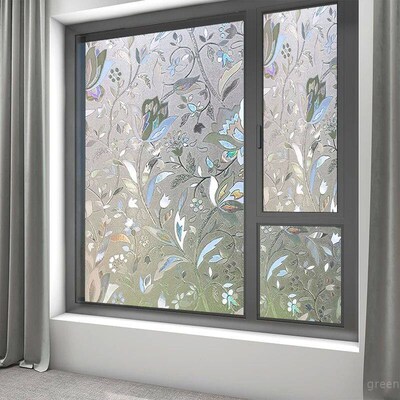 Frosted Glass Stickers Bathroom Door Privacy Film Anti Shadi