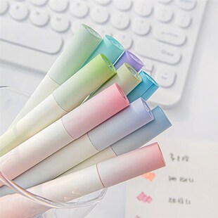 4Pcs/set Macaron Highlighters Color Gradient Highlighter Pen