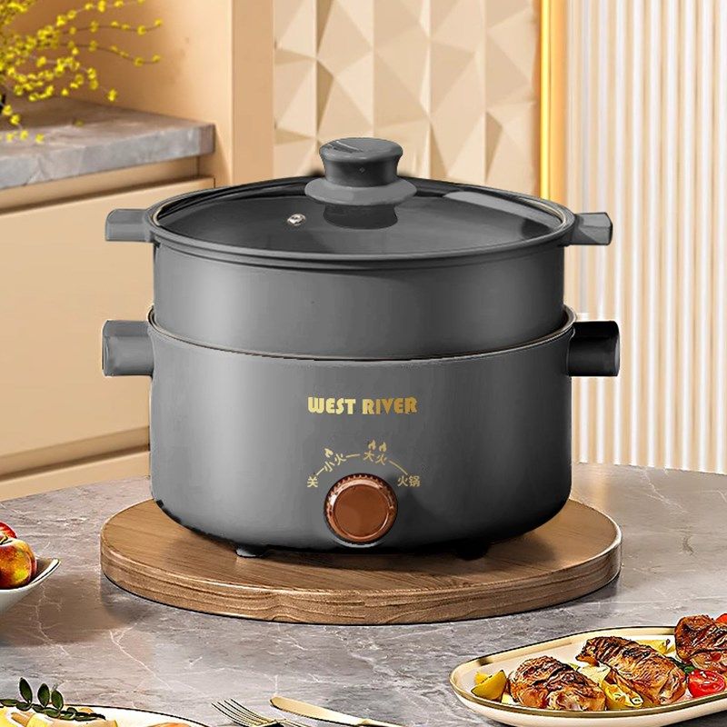 德国全自动炒菜机一体多功能电炒锅电火锅蒸炒大容量电煮锅电饭煲,厨房电器,电炒锅,淘宝优惠券,粉丝福利购,淘宝优惠卷