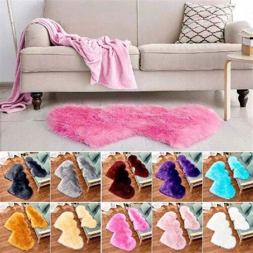 Fashion Double Heart Double Heart Shape Carpets Thicken