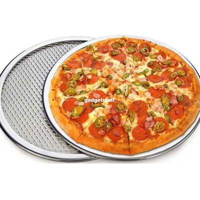 14/16Inch Aluminium Flat Mesh Pizza Screen Oven Bakin Tray