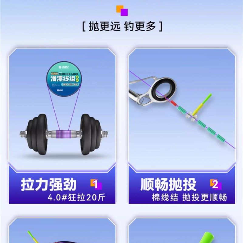 海龙王路滑线组成品装滑漂专用线矶竿筏钓远投路亚线组鱼线装,户外/登山/野营/旅行用品,线组,淘宝优惠券,粉丝福利购,淘宝优惠卷