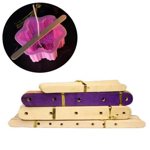 .20pcs Wooden Candle Wick Holders Scented Candle Maker  C