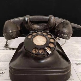 老物件老式电话机手摇拨号拨盘磁石电话古董传呼机大哥大BB机