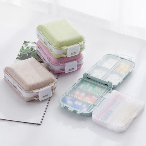 10 Grid Pill Box Organizer Container Travel Pill Case With S